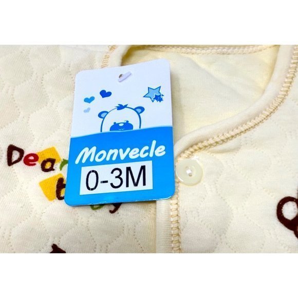 4 Piece NEW Baby Set - Quilted Jacket, 2 pair Pants, & Bib - Size 3 Month - Picture 5 of 6